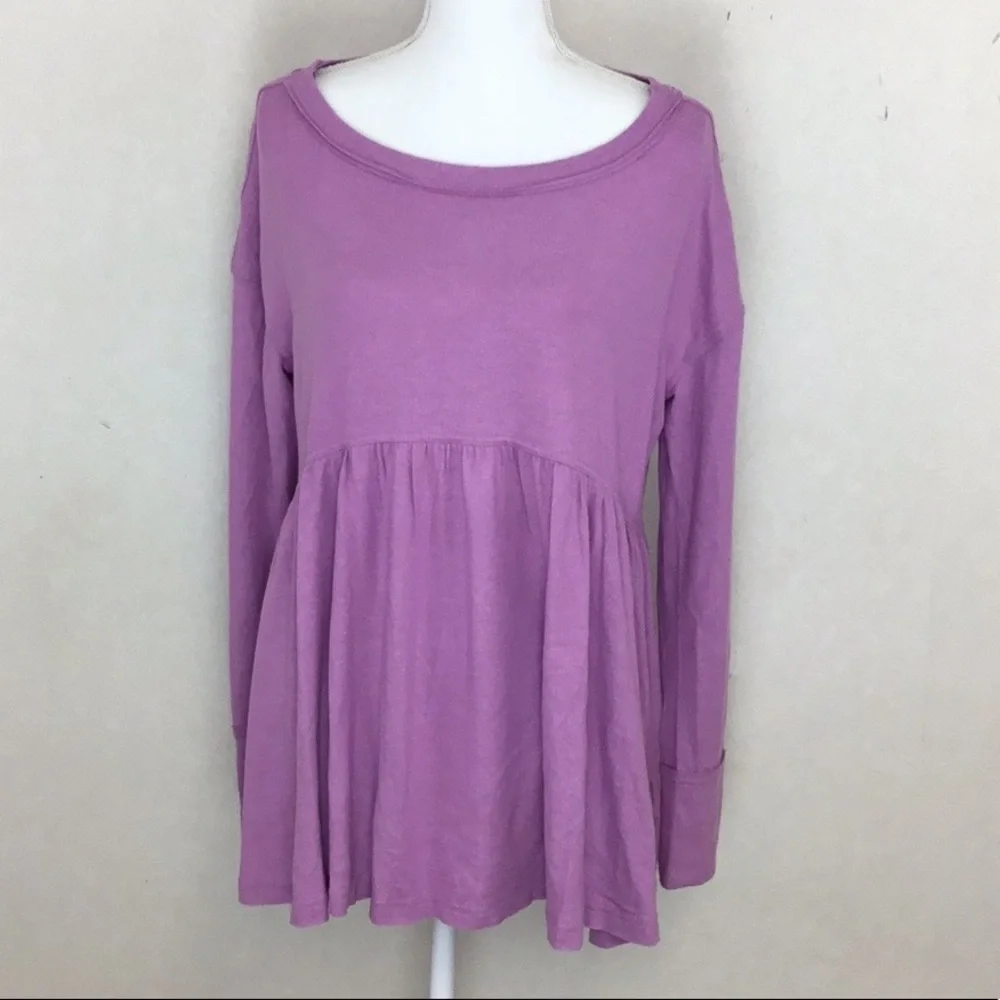 NWT FREE PEOPLE Forever Your Girl Babydoll Tee - Picture 3 of 8